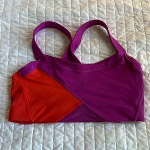 Lululemon purple and red sports bra